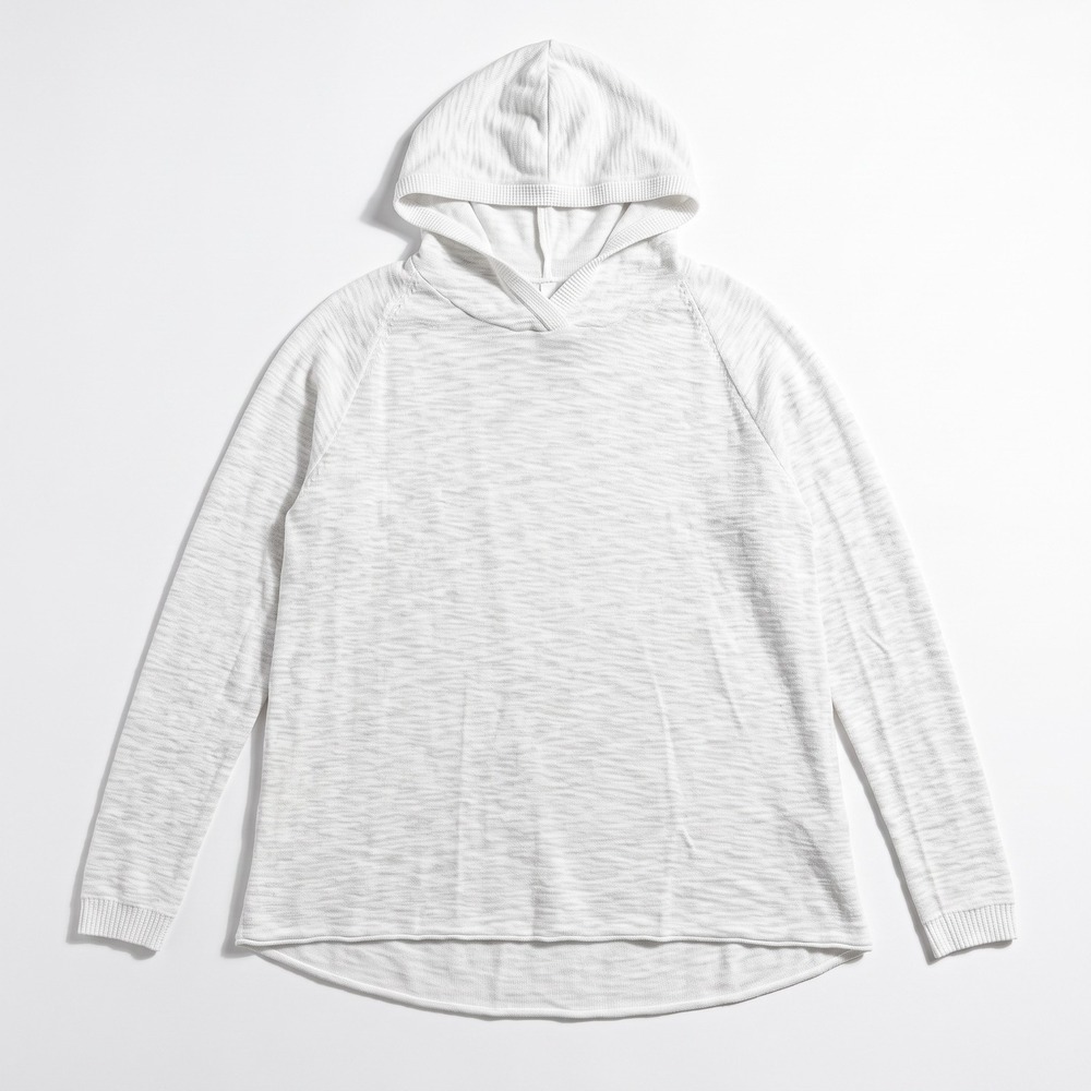 Daily Ritual XXL White Hooded Top Womens Cozy Casual Pullover Sweater Boho